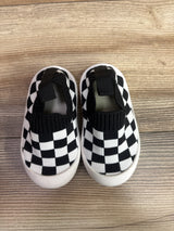 Bacsac Checkered Slip On Sock Shoes White sz 5c