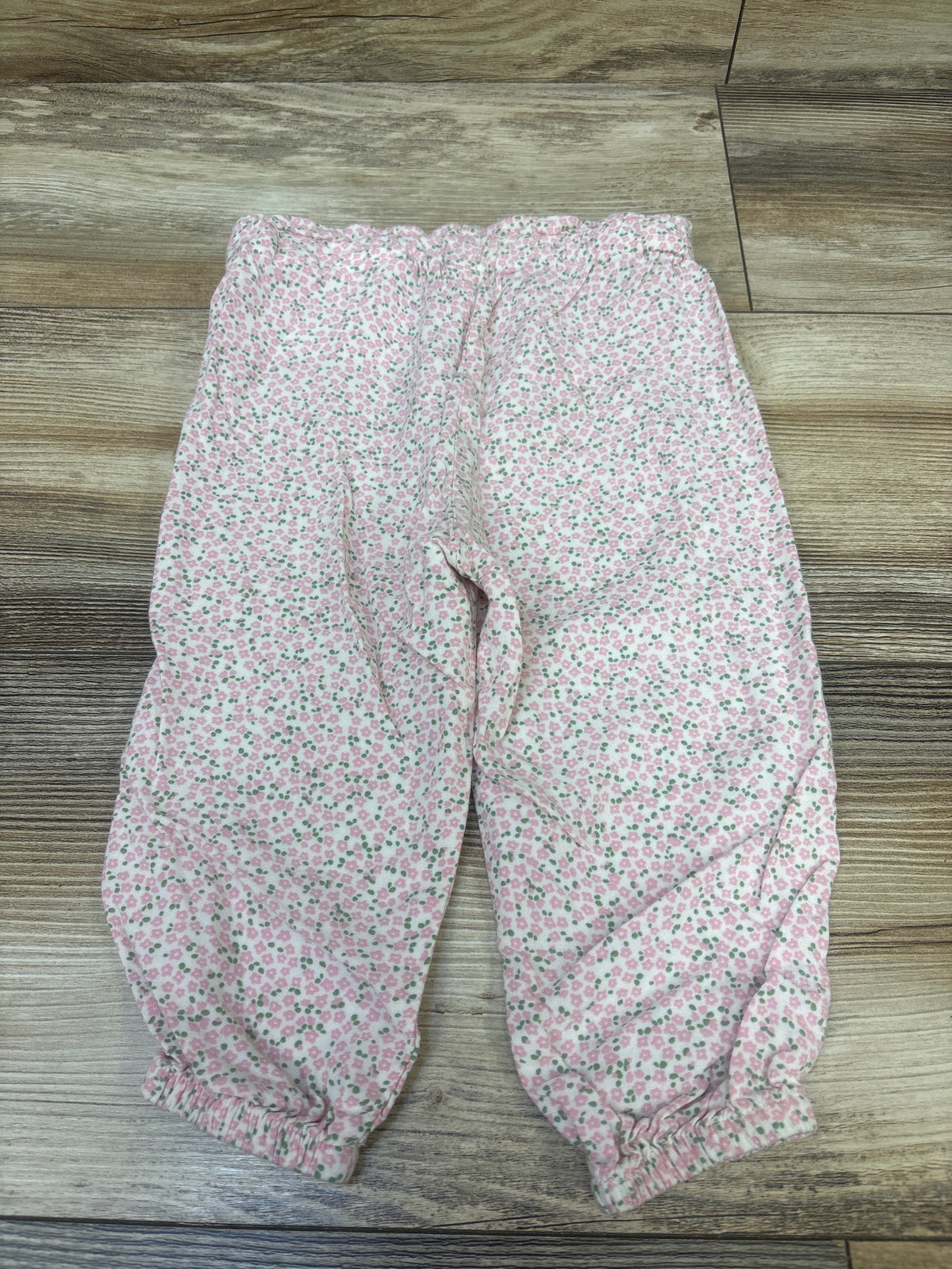 H&M Pull-On Floral Pants Pink sz 12m