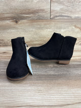 NEW Cat & Jack Penelope Zipper Booties Black sz 8c