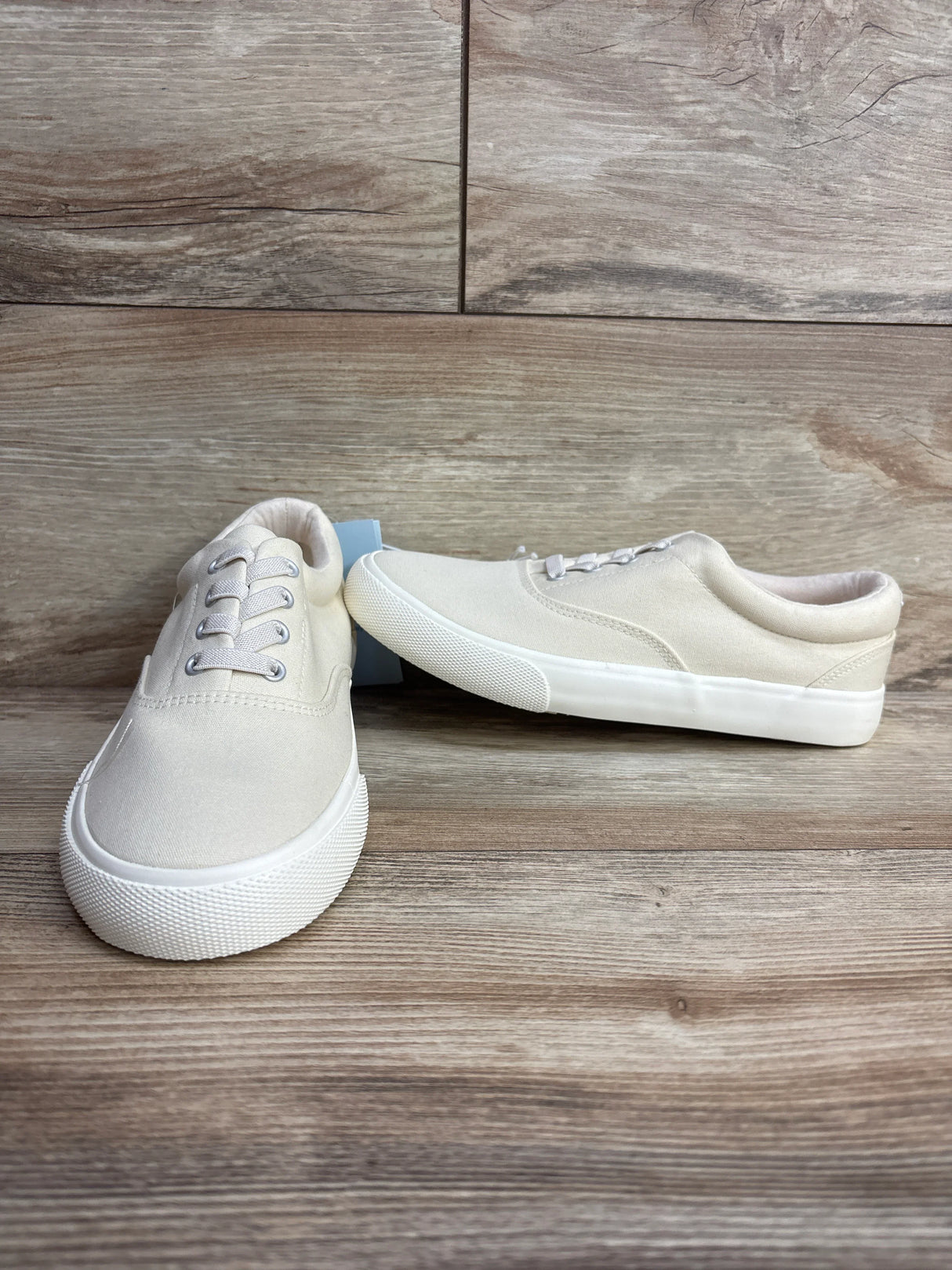 NEW Cat & Jack Tyler Slip-On Sneakers Off-White sz 4Y