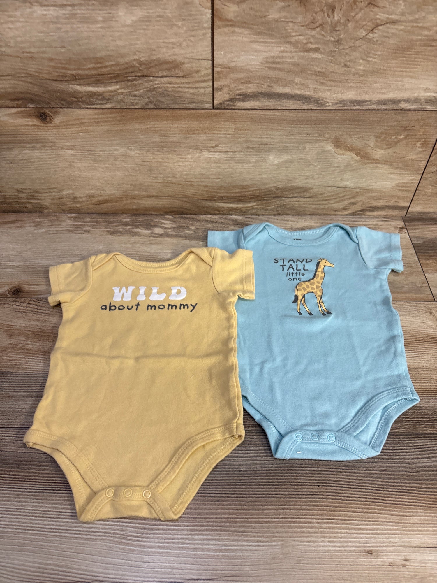 Hudson Baby 2pk Bodysuits Blue sz 9-12m