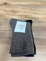 NEW Cat & Jack Crew Socks 3pk Navy/Black/Grey sz Medium 9c-2.5Y