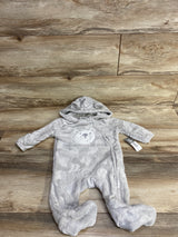 NEW Baby Mack Plush Bear Bunting Grey sz 3-6m