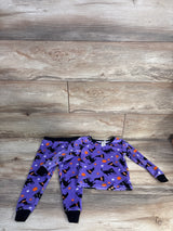 Modern Kids 2pc Halloween Pajama Set Purple sz 2T