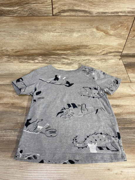 Cat & Jack Dinosaur Shirt Grey sz 3T - Me n Mommy To Be