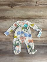 NEW Carter's Truck Print Sleeper Beige sz Newborn