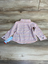 NEW Cat & Jack Plaid Button-Up Shirt Pink sz 3T