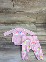 M + A by Monica + Andy 2pc Bodysuit & Pants Set Pink sz Newborn