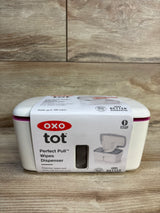 OXO Tot Perfect Pull Wipes Dispenser for baby diaper changes, BPA-free, holds 100 wipes