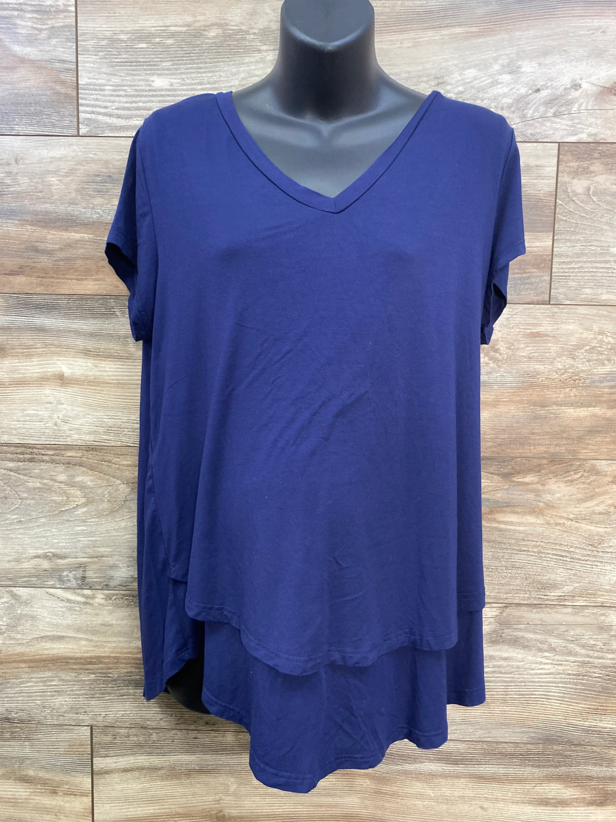 Latched Mama Maternity Shirt Navy sz L