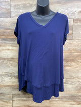 Latched Mama Maternity Shirt Navy sz L