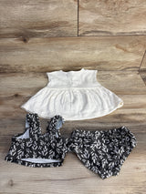 Carter's 3pc Swimsuit Set + Cover Up White sz 9m - Me n Mommy To Be