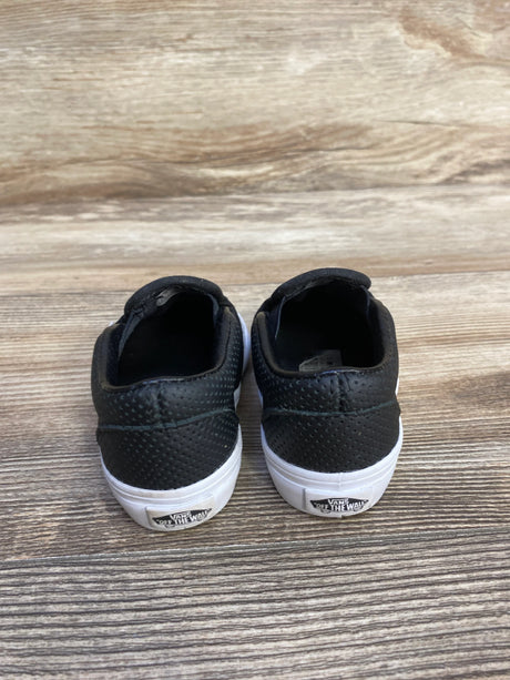 Vans Toddler Slip On V - Perforated Black sz 4c - Me n Mommy To Be