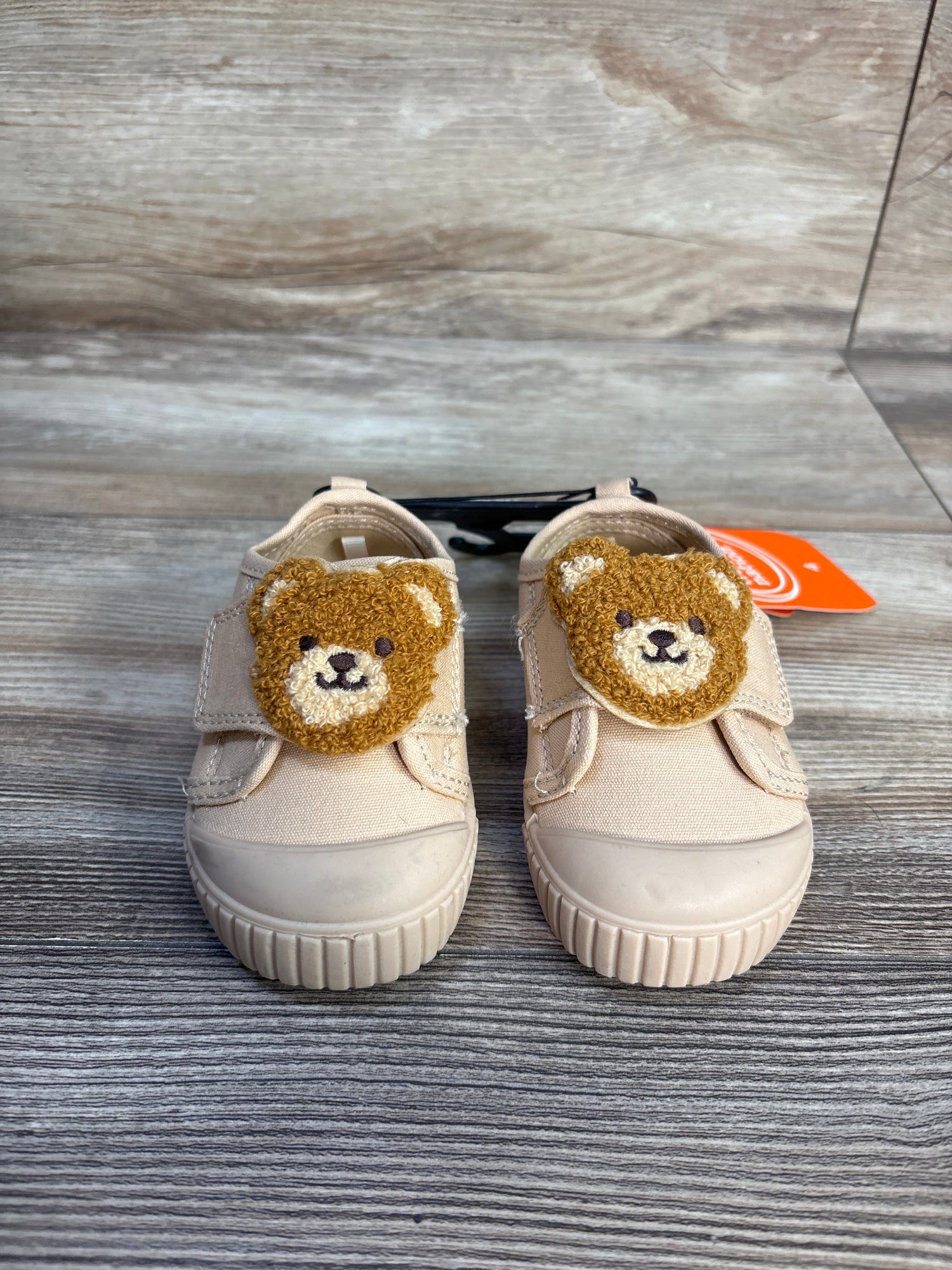 NEW Wonder Nation Bear Critter Bump Toe Sneakers Brown sz 4c
