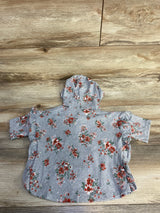 Little Lass Floral Winged Hoodie Grey sz 24m