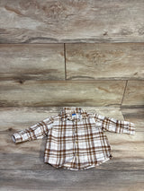 Old Navy Button Up Flannel Beige sz 6-12m