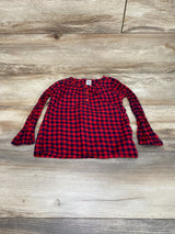 Oshkosh Plaid Henley Top Red sz 3T