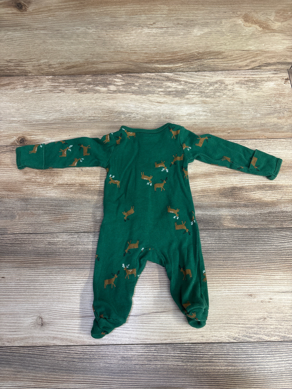 Carter's Reindeer Sleeper Emerald sz Newborn