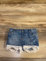 Baby by Gemo Lace Trim Denim Shorts Blue sz 6m