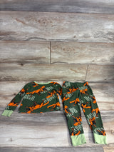 Jurassic World 2pc Dinosaur Pajama Set Green sz 4T