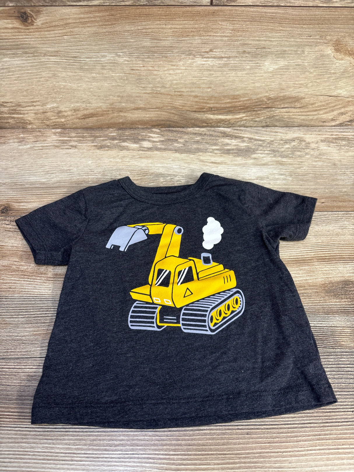 Children's Place Excavator Truck Shirt Grey sz 12-18m