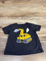 Children's Place Excavator Truck Shirt Grey sz 12-18m