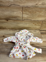 Baby Essentials Hooded Bath Robe White sz 0-9m