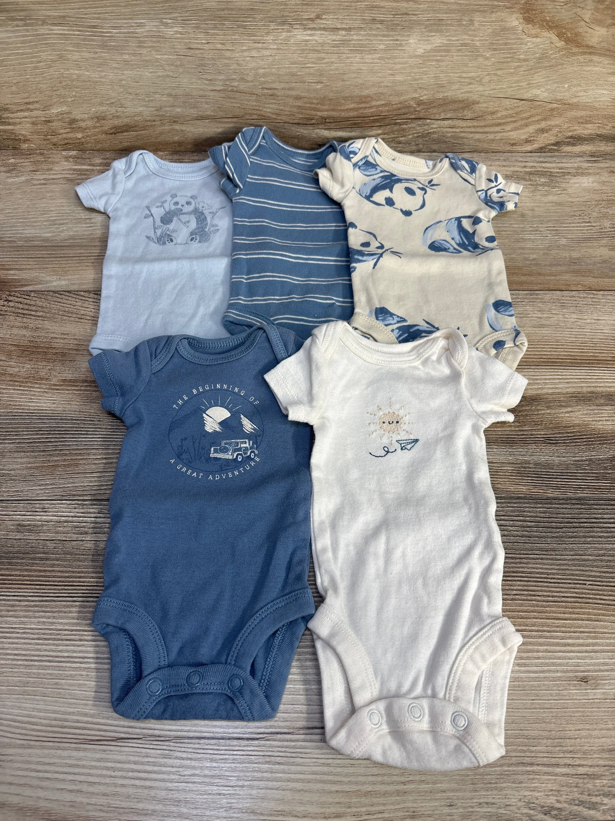 Carter's 5pk Short Sleeve Bodysuits sz Preemie - Me n Mommy To Be