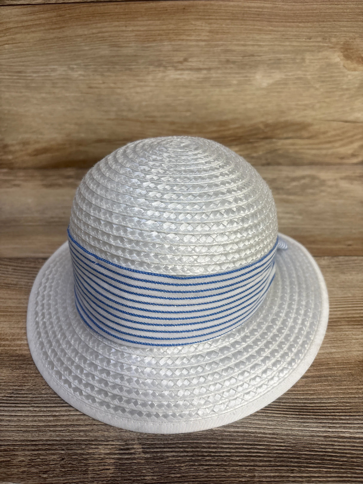 Mayoral Straw Bucket Hat White 9x26cm