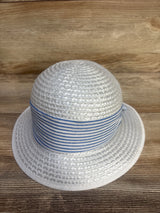 Mayoral Straw Bucket Hat White 9x26cm