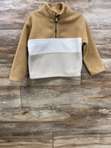 Baby Gap 1/4 Zip Fleece Jacket Tan sz 5T