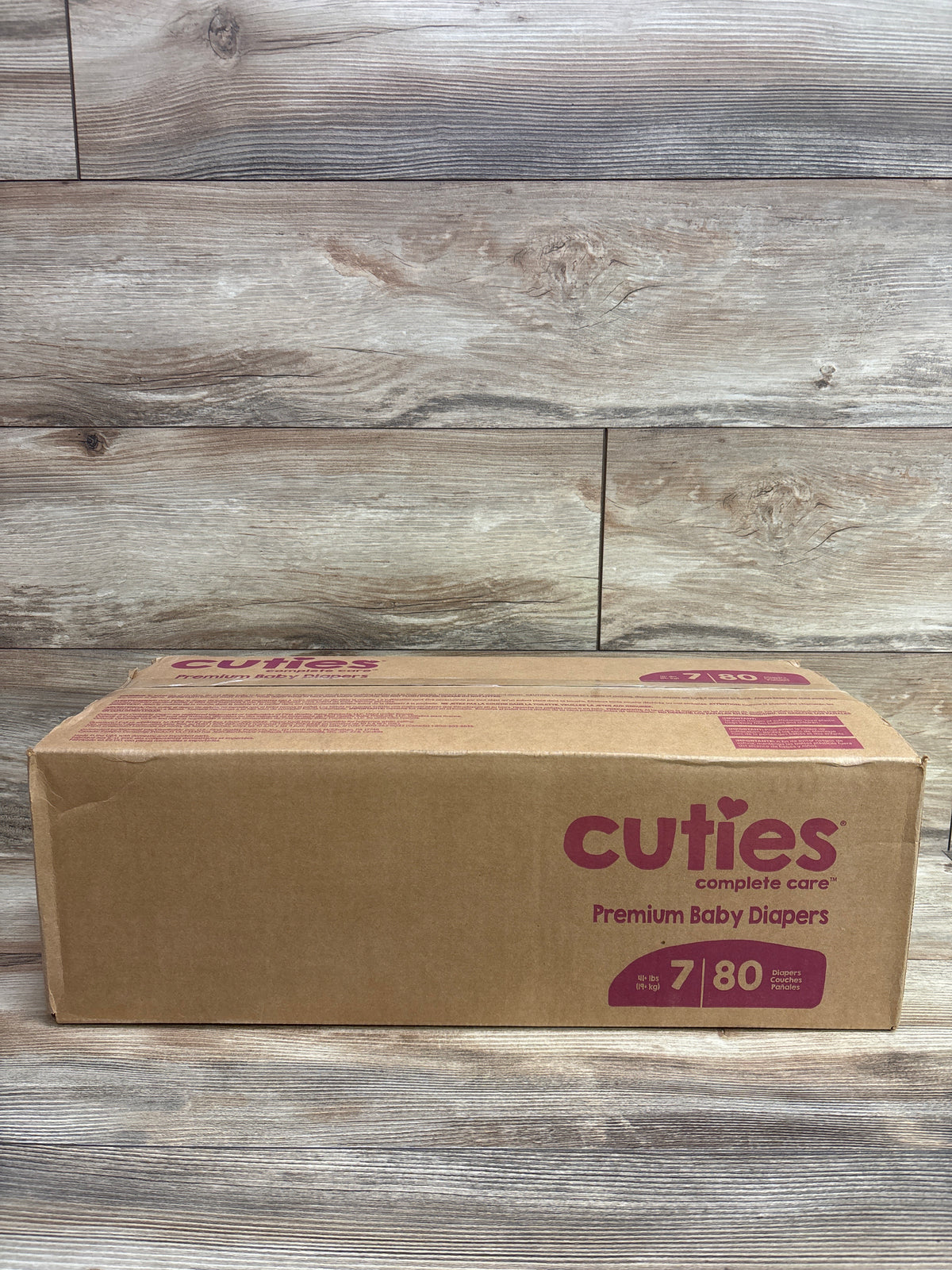 NEW Cuties Complete Care Premium Diapers Size 7 80ct