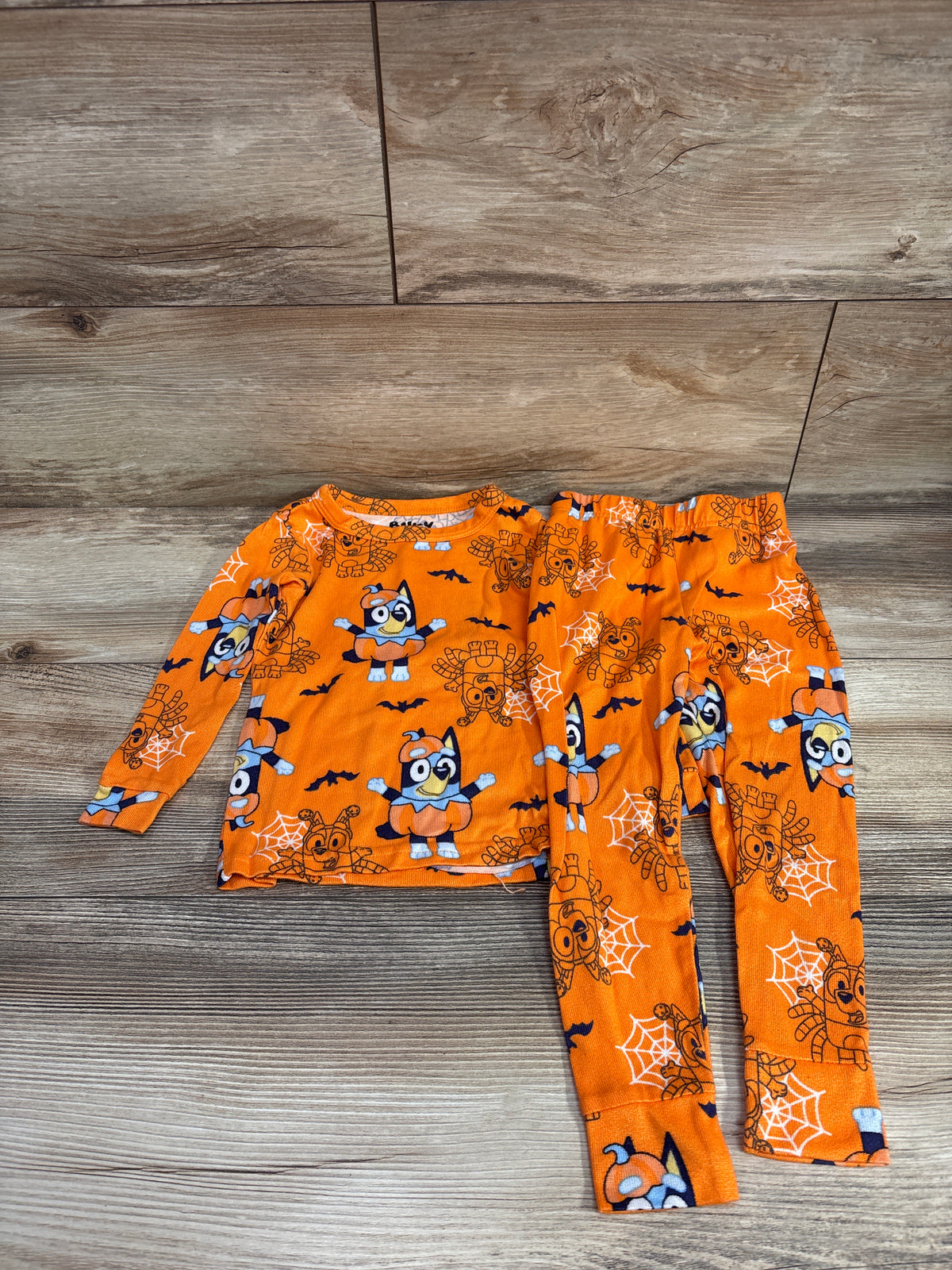 Bluey 2pc Halloween Pajama Set Orange sz 3T