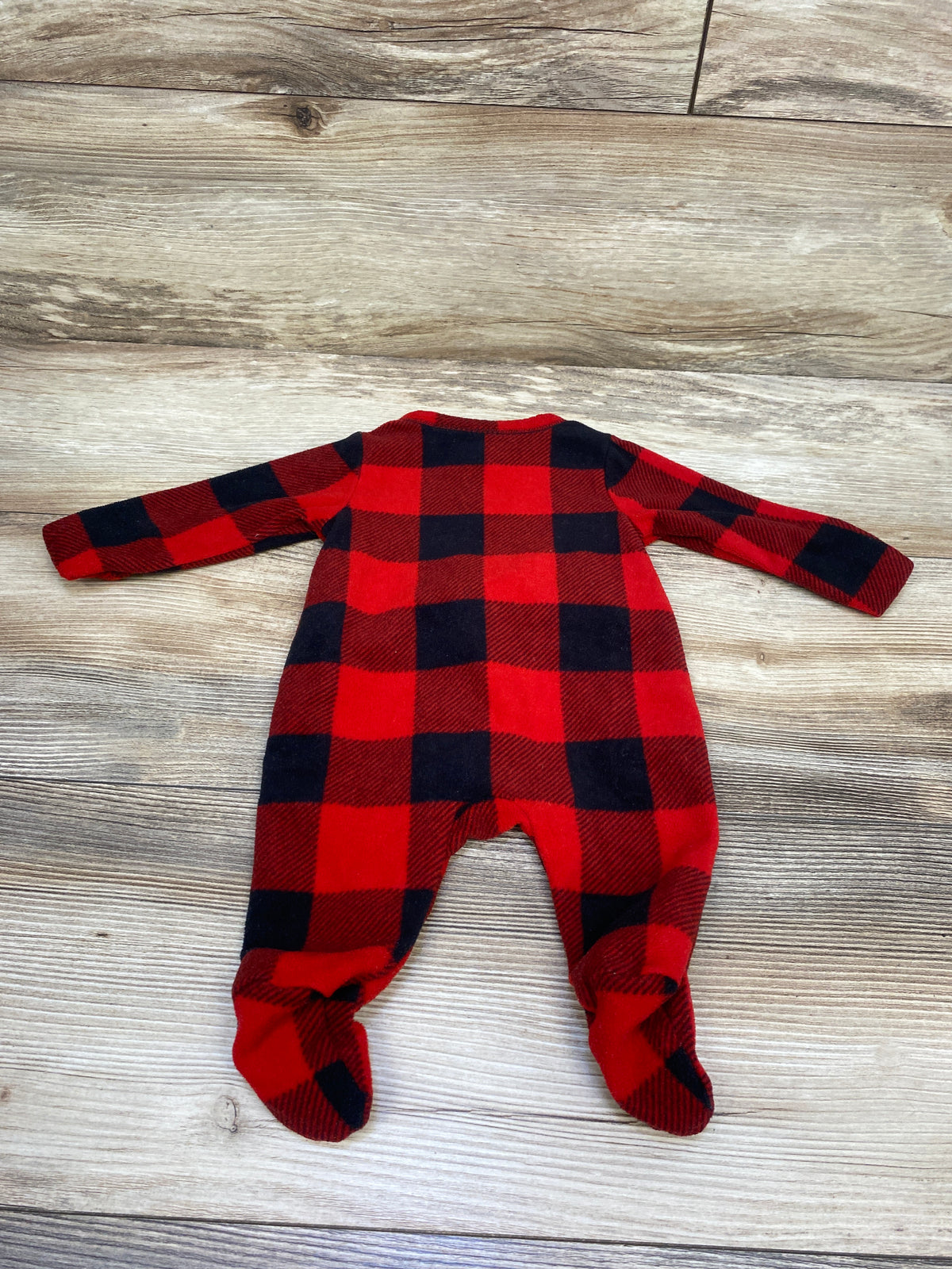 Old Navy Plaid Blanket Sleeper Red sz Newborn