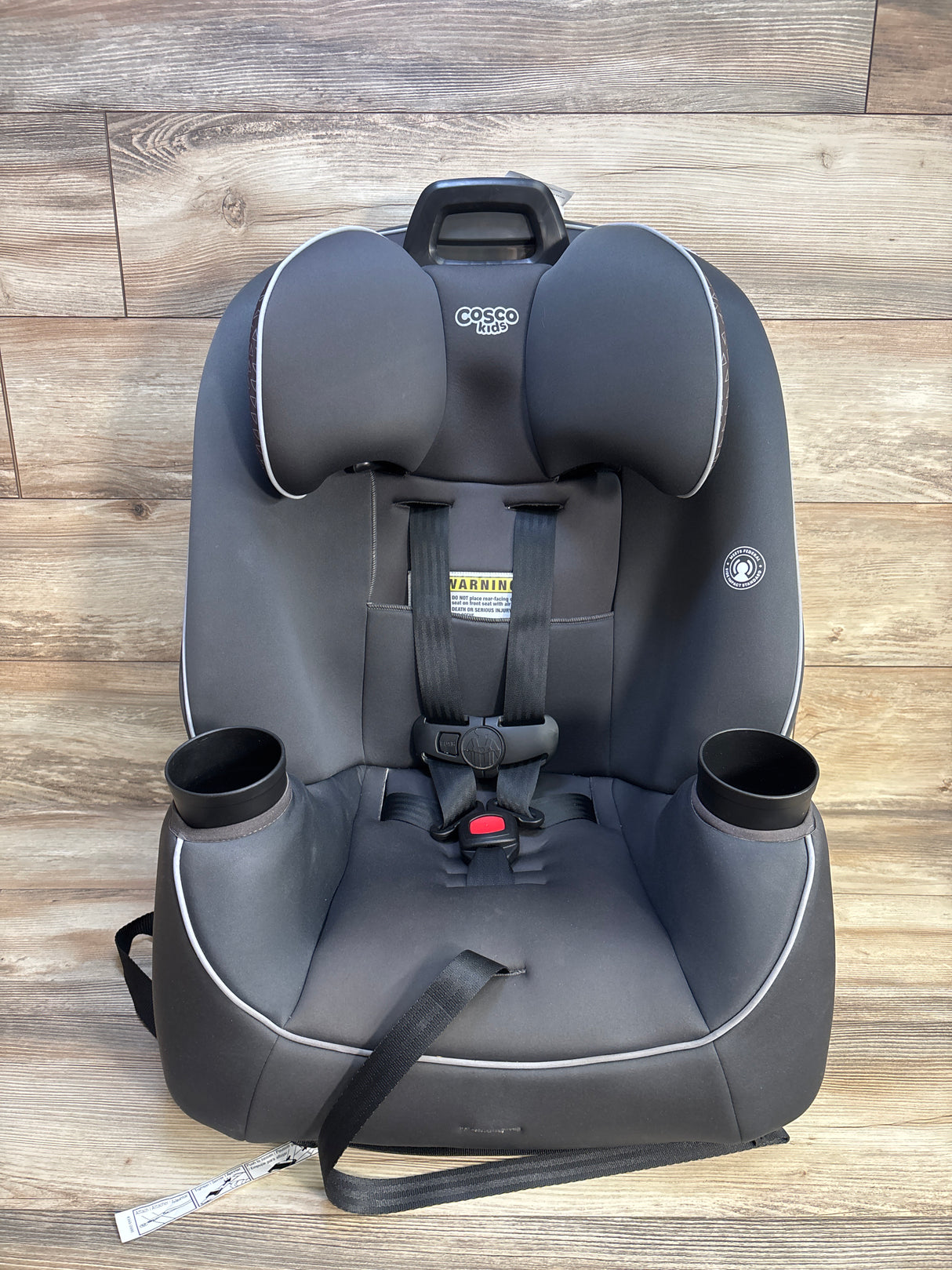 Cosco Easy Elite Slim All-in-One Convertible Car Seat in Grey Glyphs