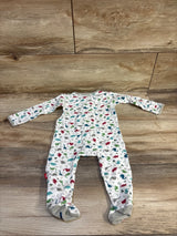 Magnetic Me Organic Cotton Dinosaur Print Footie White sz 3-6m