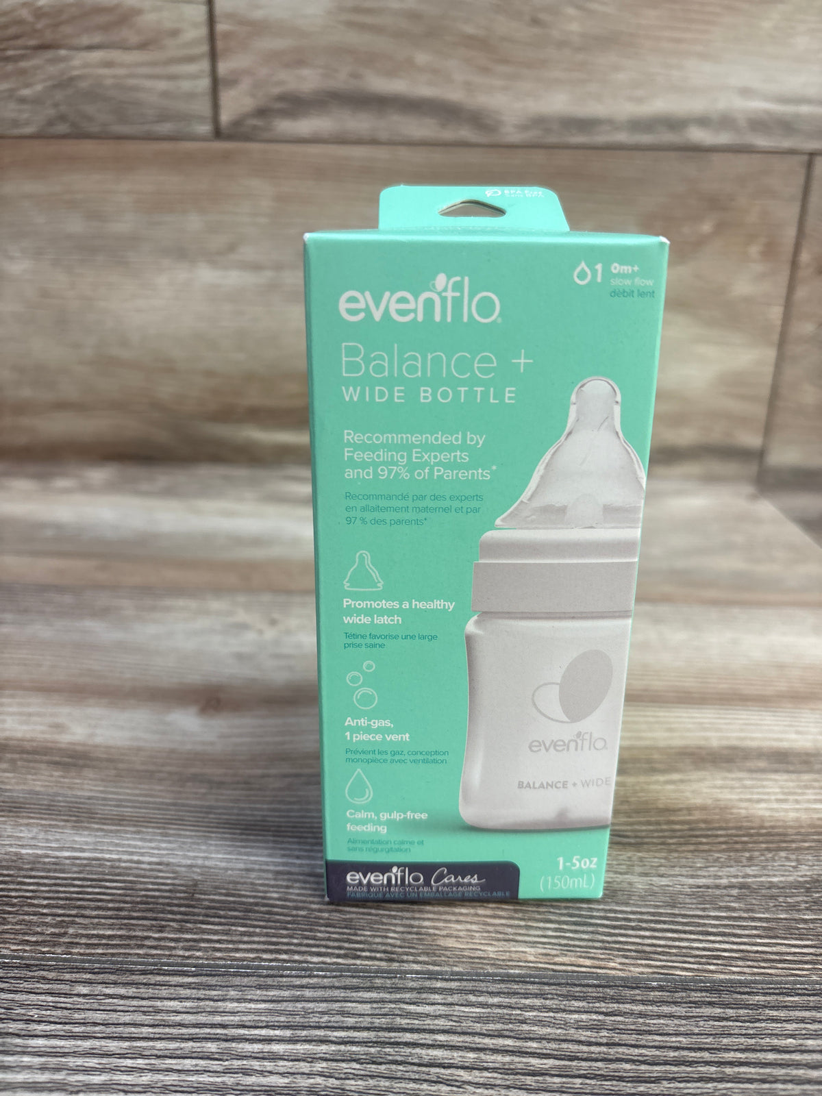NEW Evenflo Balance+ Wide Neck Baby Bottles 5oz Slow Flow 0m+