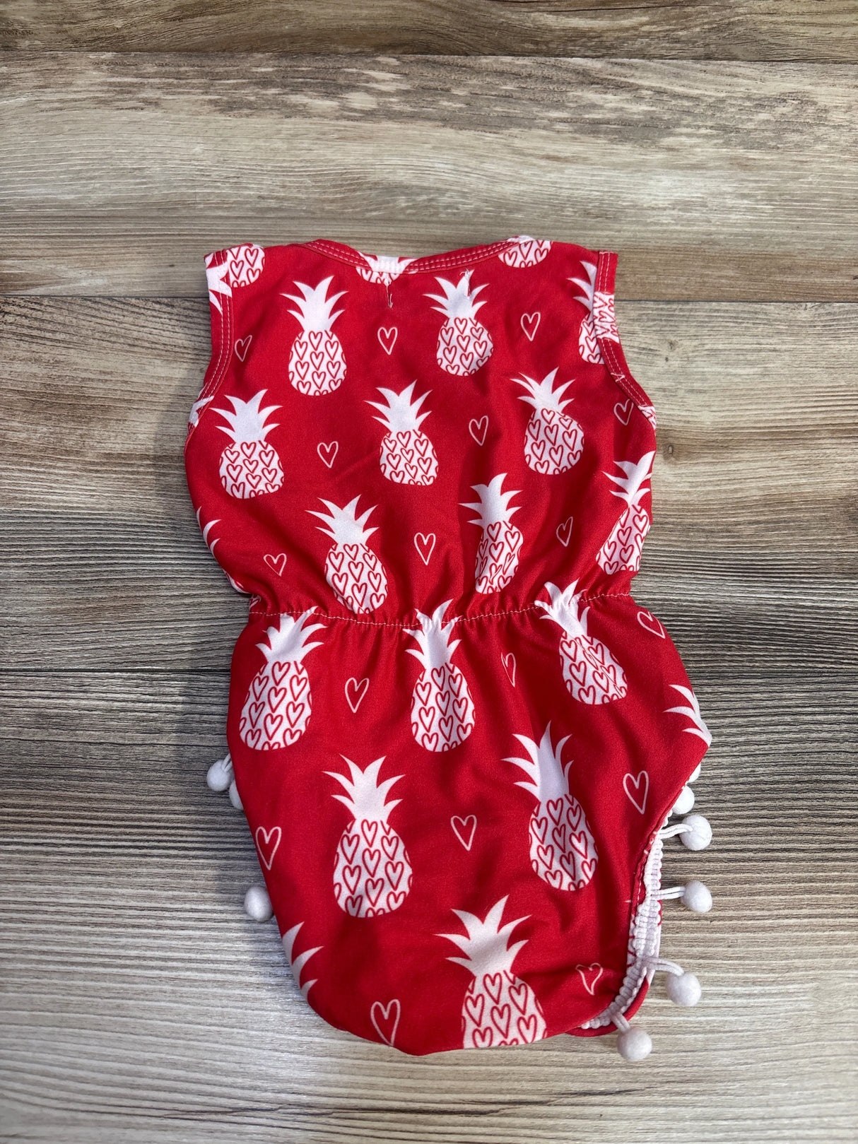Sweet Sweet Honey Hawaii Pineapple Romper Red sz 0-3m - Me n Mommy To Be