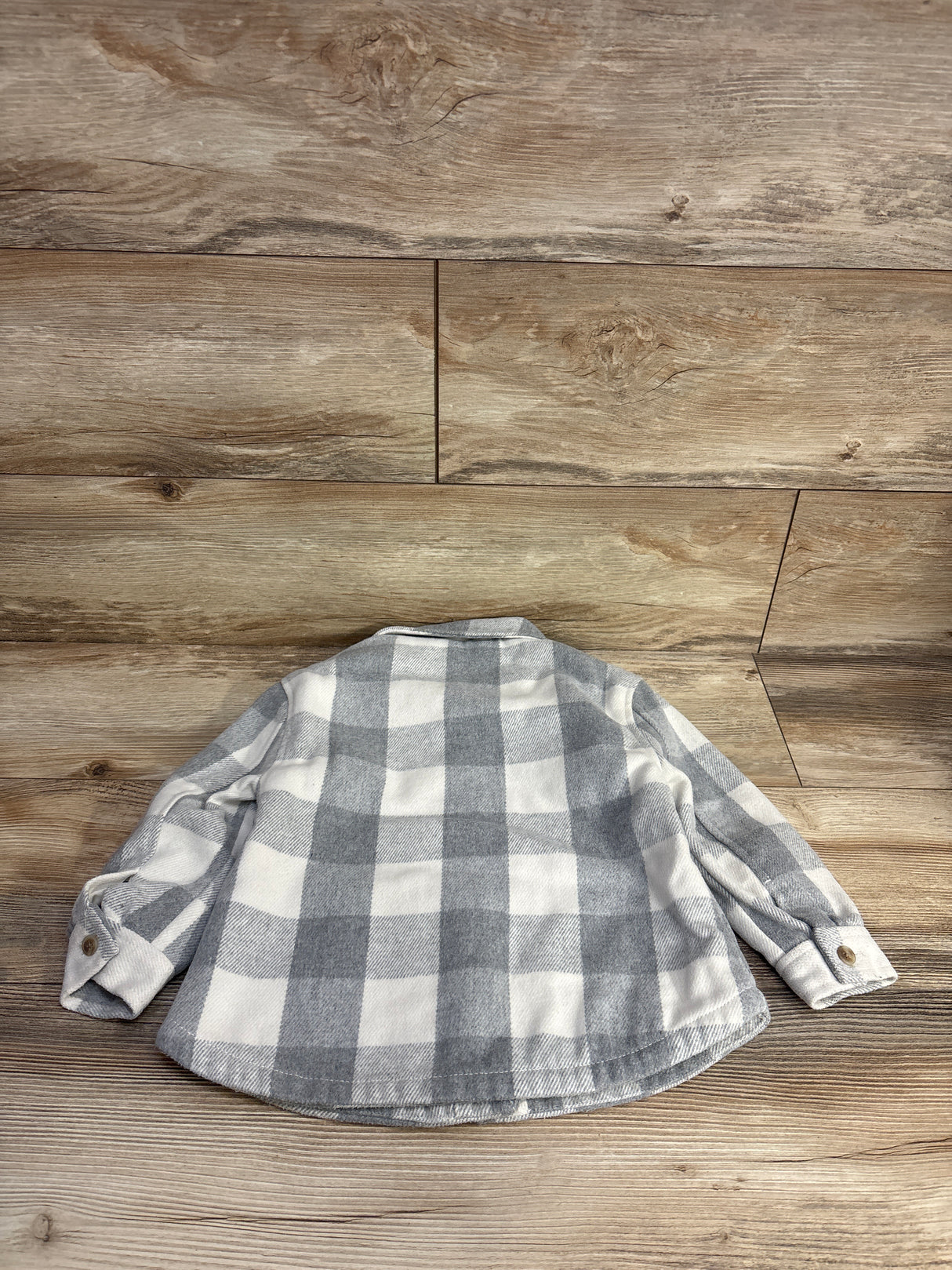 Old Navy Plaid Shacket Grey sz 4T