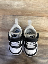 Nike Court Borough Low Recraft TD 'Black White' Sneakers sz 2c