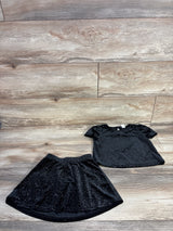 Baby Gap Velvet 2pc Set Black sz 4T