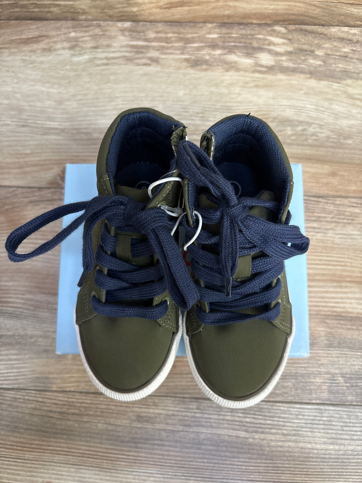 NEW Cat & Jack Cayden High Top Sneakers, Green sz 8c