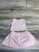 NEW Carter's 2pc Tank Top & Skort Pink sz 18m