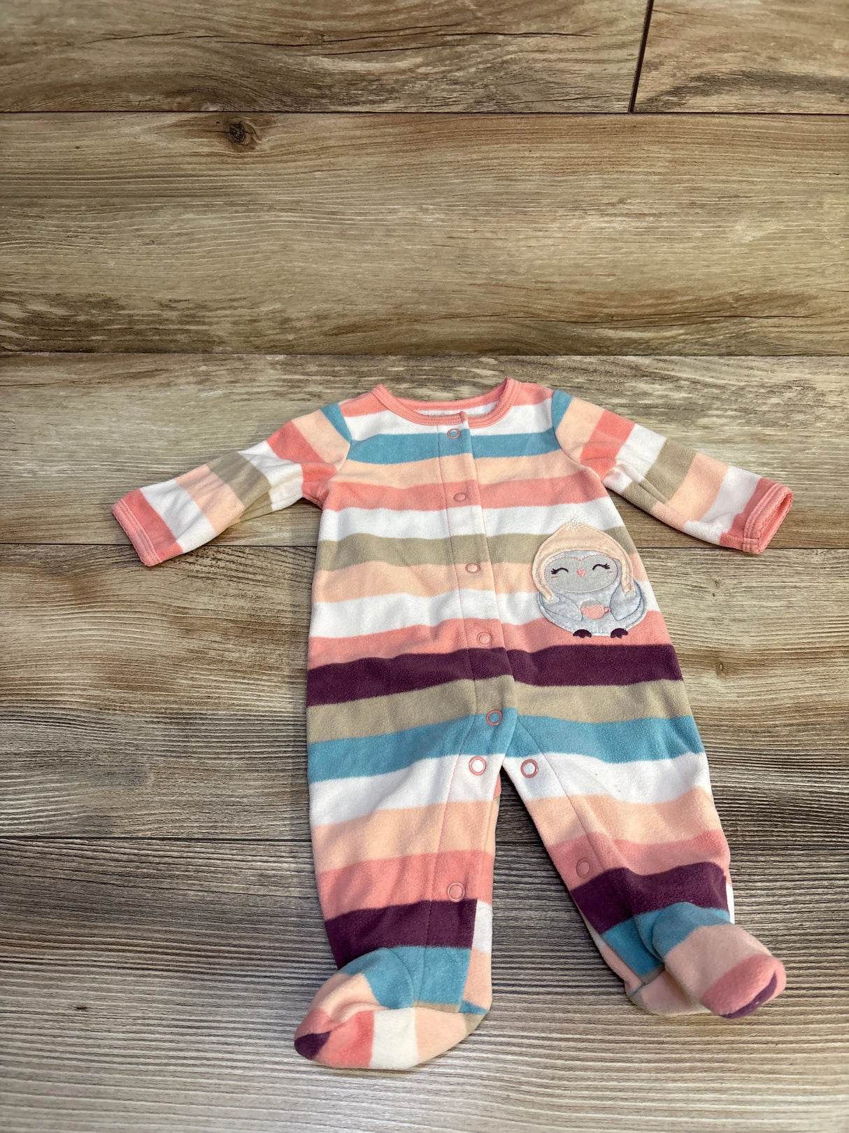 Carter's Striped Blanket Sleeper Pink sz Newborn