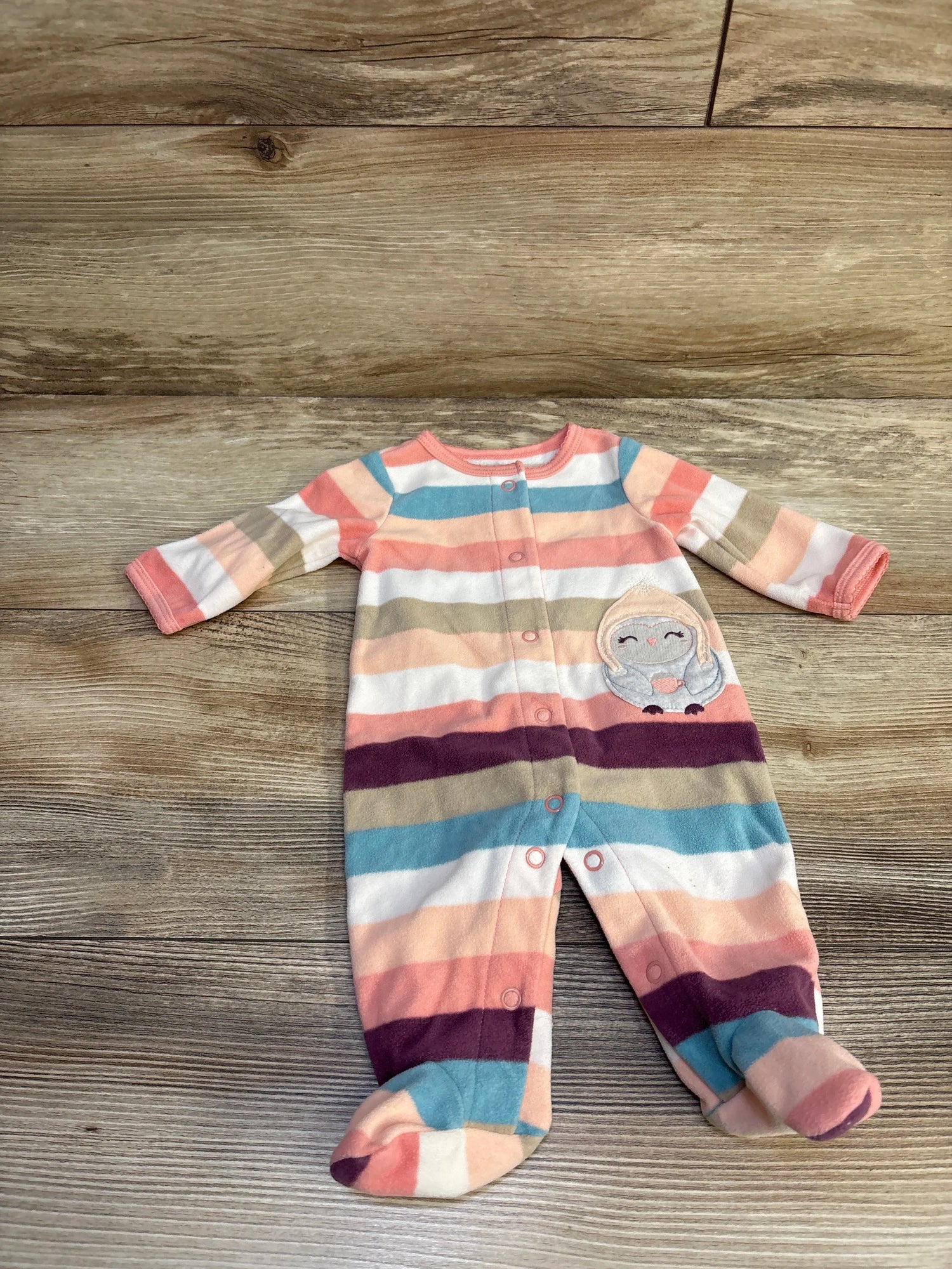 Carter's Striped Blanket Sleeper Pink sz Newborn
