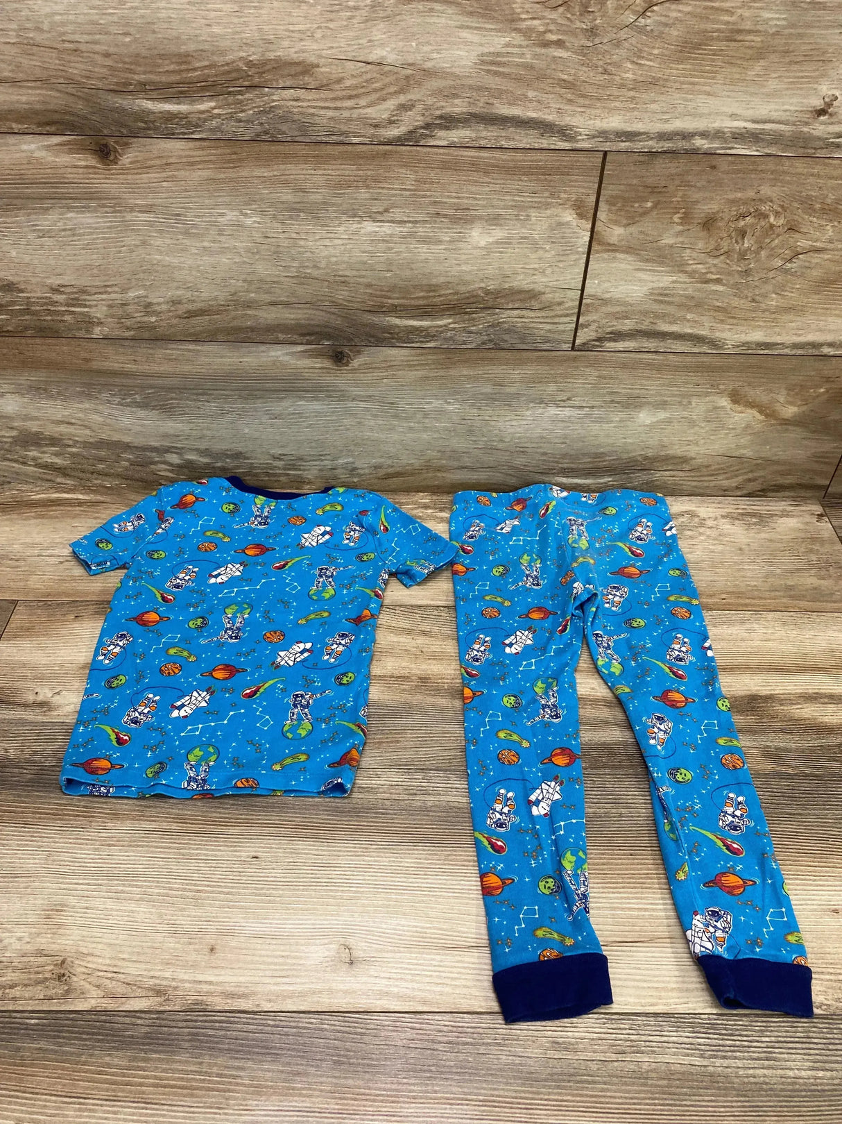 Member's Mark 2pc Space Pajama Set Blue sz 5T