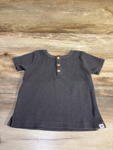Modern Moments Waffle Knit Henley Shirt Grey sz 18m