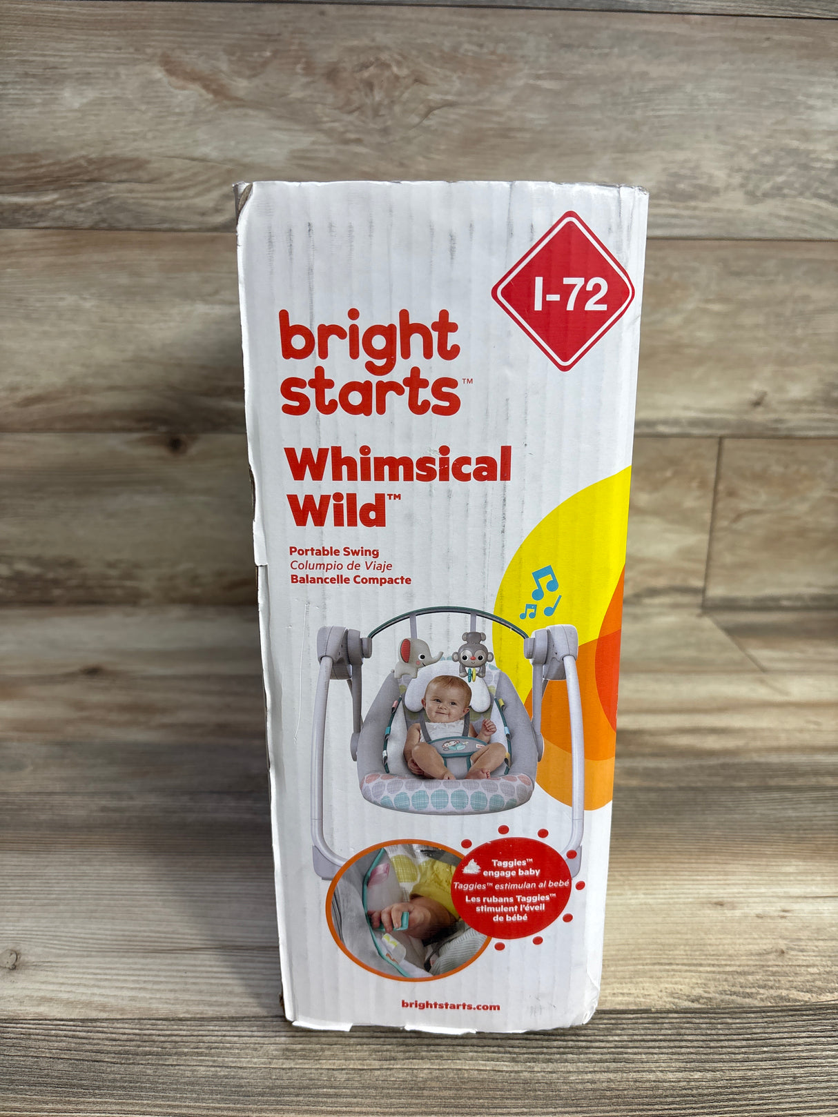 NEW Bright Starts Whimsical Wild Portable Compact Baby Swing