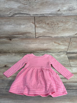NWOT Cat & Jack 2pc Striped Sweatshirt Dress & Bloomers Pink sz 12m