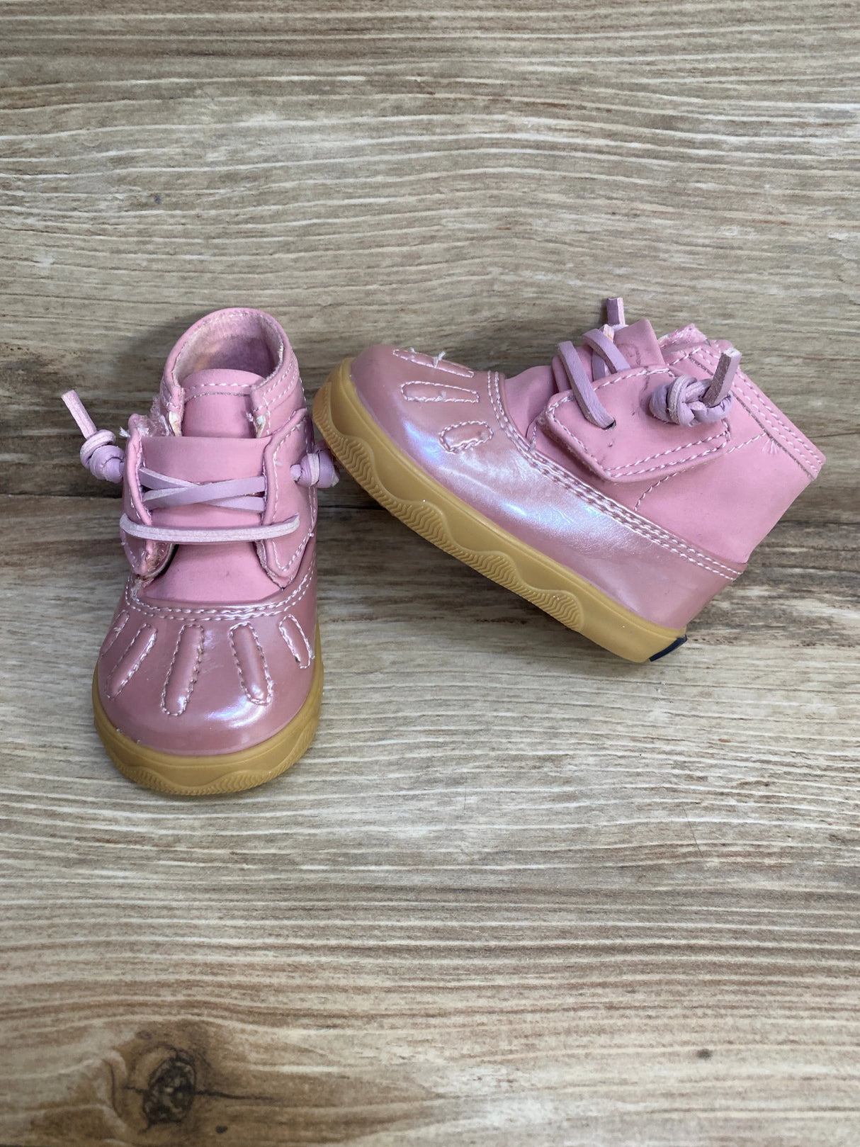 Sperry Baby Girls Ice Storm Duck Boots Pink Sz 1c